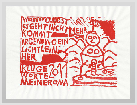 Neujahrsgruss "Kluge Worte meiner Oma 2011", c-co, Uta Tietze